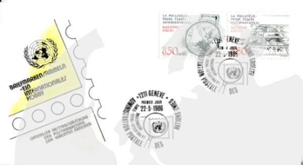 OSN Ženeva FDC 0143 / 0144 ● - 1986